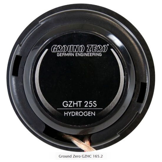 Ground Zero GZHC 165.2 2-drożny pasywny zestaw głośnikowy Sound Quality o średnicy woofera 165 mm. Moc woofera 130 W RMS
